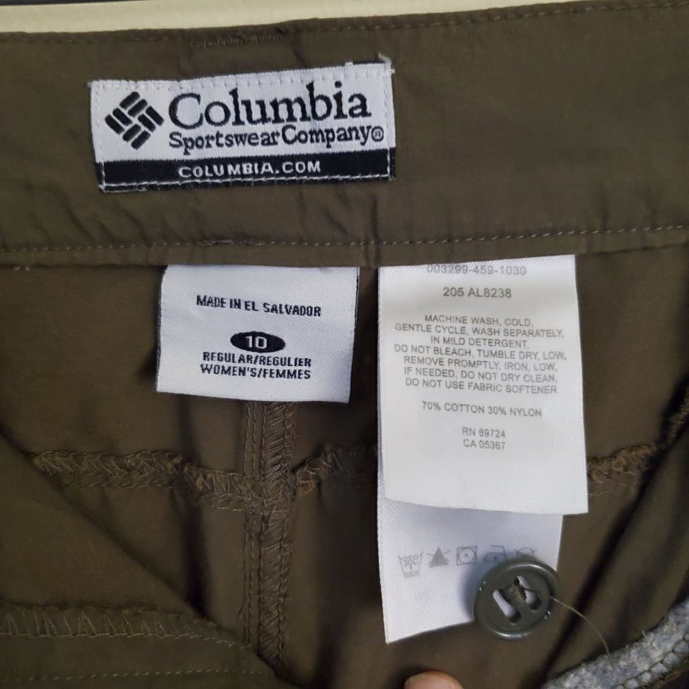 Columbia Convertible Hiking Pants Size 10 - Picture 6 of 7
